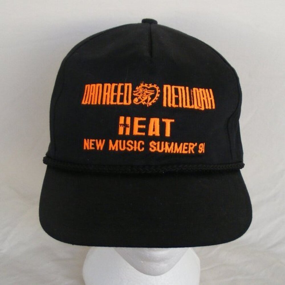 DAN REED NETWORK Cap, OS, Heat, Summer 1991, Black